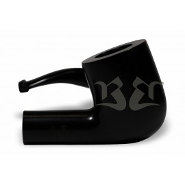 Cachimbo Bertoldi BB Liso Preto com Filtro Permanente